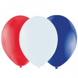 Red White & Blue Latex Balloons
